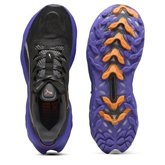 Women's Puma Fast Trac Nitro 3 Wns Trail Running Shoes in Black-Darkam - Image 3