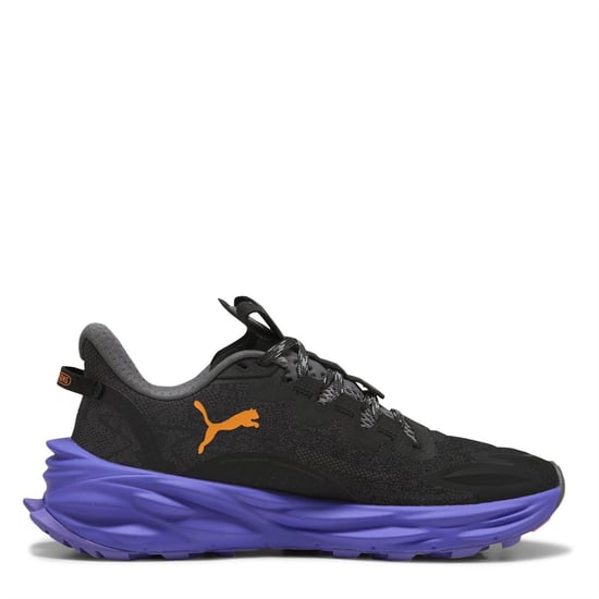 Women's Puma Fast Trac Nitro 3 Wns Trail Running Shoes in Black-Darkam - Image 4