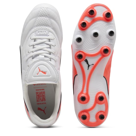 Men's Puma Liga Firm Ground Football Boots in Puma White - Image 3