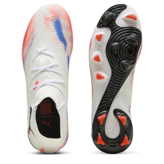 Accessories Puma 8 MATCH Artificial Ground Football Boots in White/Black/Red - Image 3
