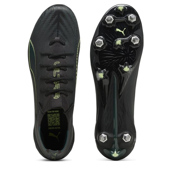 Men's Puma 6 Ultimate Soft Ground Football Boots in Puma Black - Image 3