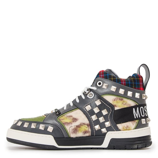 Men's Moschino Court Trainers in Multicoloured - Image 2