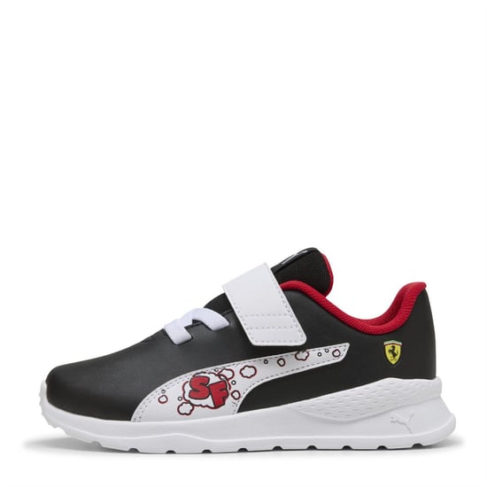 Boys Puma Kids Ferrari Anzarun Low Top Trainers in Puma Black - Image 2