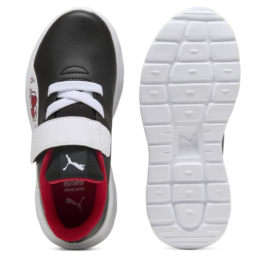 Boys Puma Kids Ferrari Anzarun Low Top Trainers in Puma Black - Image 3