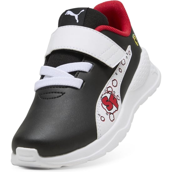 Boys Puma Kids Ferrari Anzarun Low Top Trainers in Puma Black - Image 6