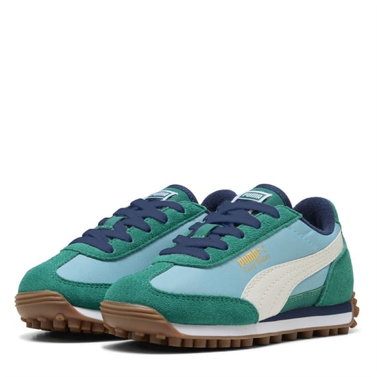 Boys Puma Kids Easy Rider Classic Low Top Trainers in Aqua-Vapor Gray - Image 1