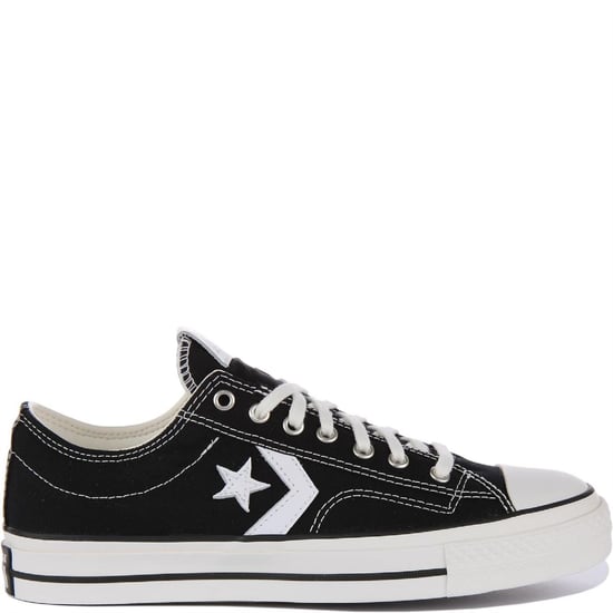 Boys Converse Pro Blaze Strap Leather High Top Trainers in 001-Black/Blu - Image 1
