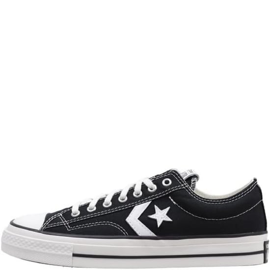 Boys Converse Pro Blaze Strap Leather High Top Trainers in 001-Black/Blu - Image 2