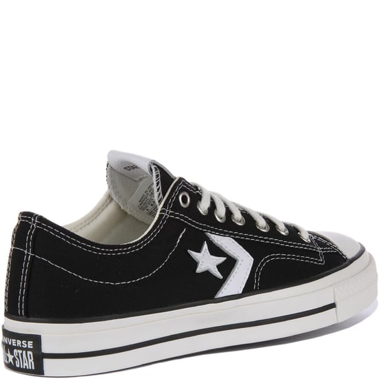 Boys Converse Pro Blaze Strap Leather High Top Trainers in 001-Black/Blu - Image 3