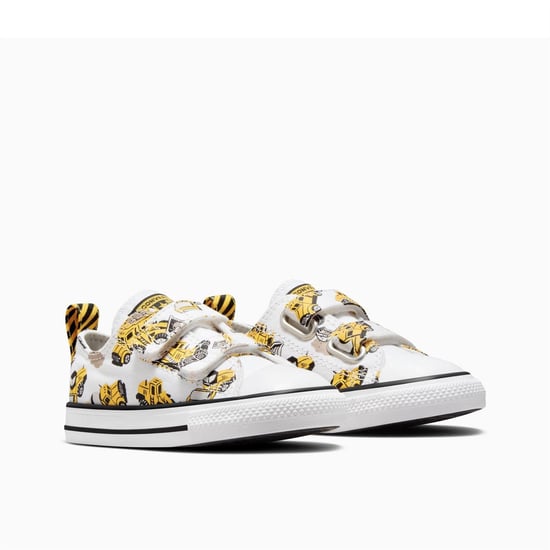 Boys Converse Kids Chuck Taylor All Star Con Canvas Trainers in 102-White/Bla - Image 3