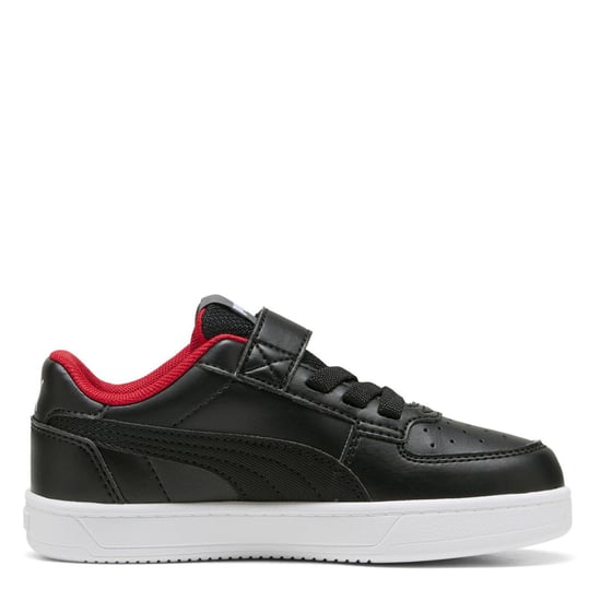 Boys Puma Kids Ferrari Caven 2.0 Low Top Trainers in Black-Rosso C - Image 4