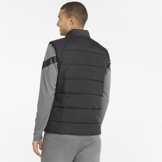 Men's Puma Teamliga Vest Jacket Gilet in Black - Image 4