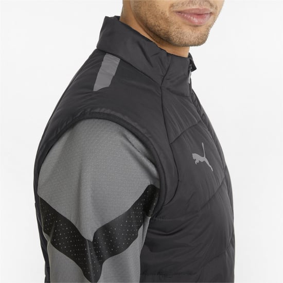 Men's Puma Teamliga Vest Jacket Gilet in Black - Image 5