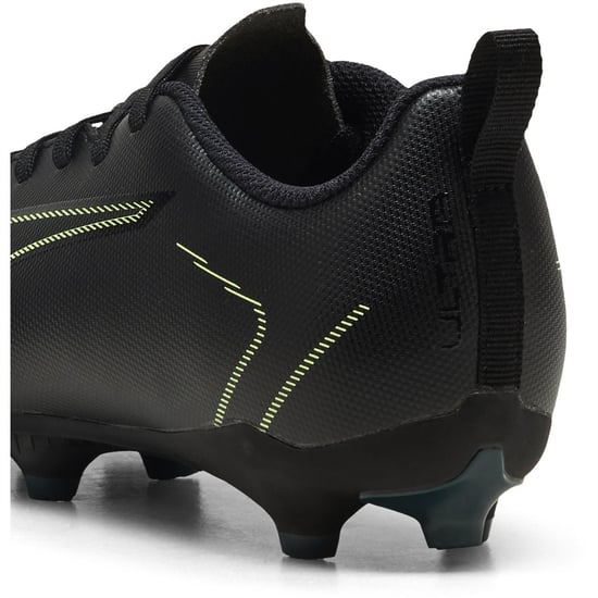 Boys Puma Kids Ultra 6 Play FG AG Football Boots in Blk-FL-GrnTrrn - Image 5
