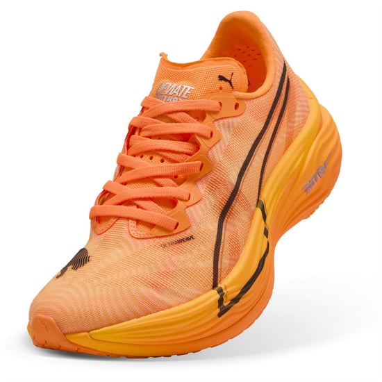 Women's Puma Nitro Elite 3 Road Running Shoes in Fluro Orange - Image 6