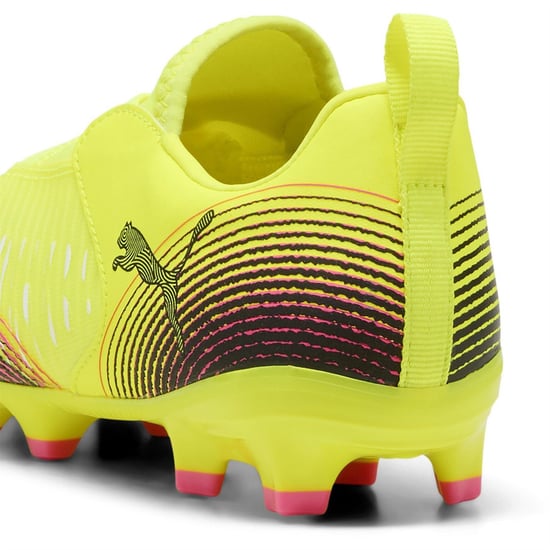 Boys Puma Future 8 Match Ll Fg Ag Jr Firm Ground Football Boots Unisex Kids in Yellow Alert - Image 5