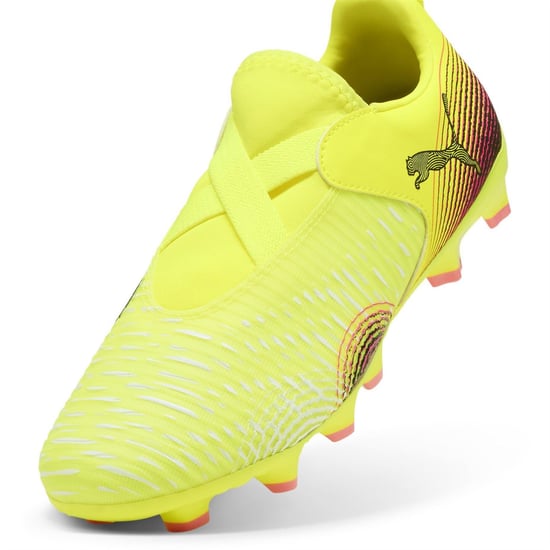 Boys Puma Future 8 Match Ll Fg Ag Jr Firm Ground Football Boots Unisex Kids in Yellow Alert - Image 6