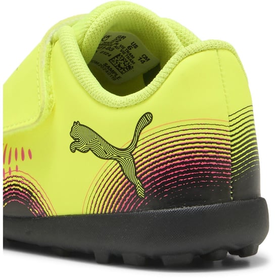 Boys Puma Future 8 Play Tt V Inf Astro Turf Football Boots Unisex Kids in Yellow Alert - Image 5