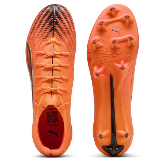 Accessories Puma 6 Ultimate Brilliance Elite Firm Ground Football Boots in Orange/Black - Image 3