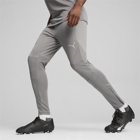 Men's Puma Teamfinal Performance Tracksuit Bottoms in Cast Iron/Silv - Image 3