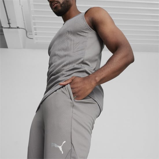 Men's Puma Teamfinal Performance Tracksuit Bottoms in Cast Iron/Silv - Image 6