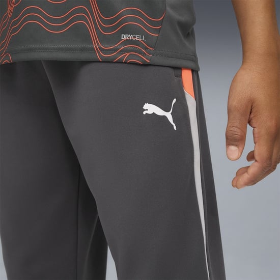Boys Puma Kids Individualliga Training Performance Tracksuit Bottoms in SGry-Wht-GlwRd - Image 5