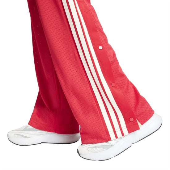 Women's adidas Open Hem Woven Tracksuit Joggers in Ruby/Wht/Crystl - Image 5