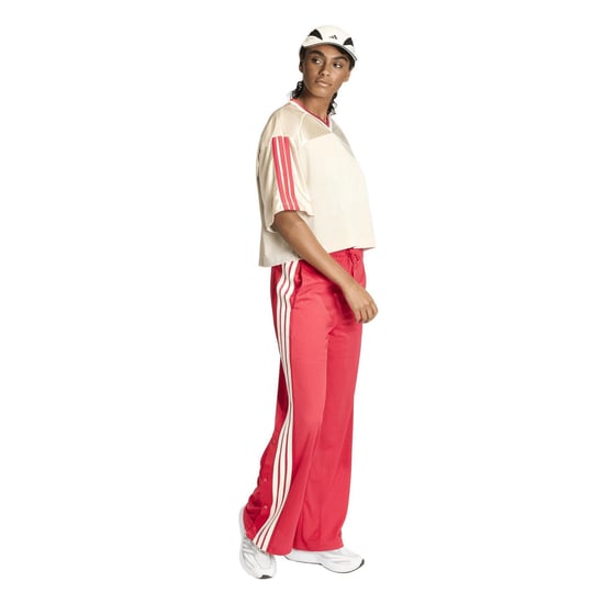 Women's adidas Open Hem Woven Tracksuit Joggers in Ruby/Wht/Crystl - Image 6