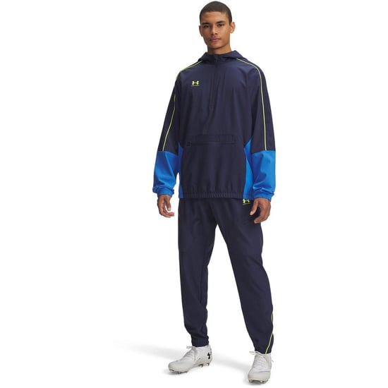 Men's Under Armour Challenger Slim Solid Patterned Tapered Pants in Blue - Image 3