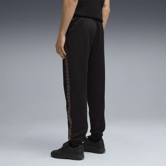 Men's Puma King Anthem Performance Tracksuit Bottoms in Black/Gold - Image 4