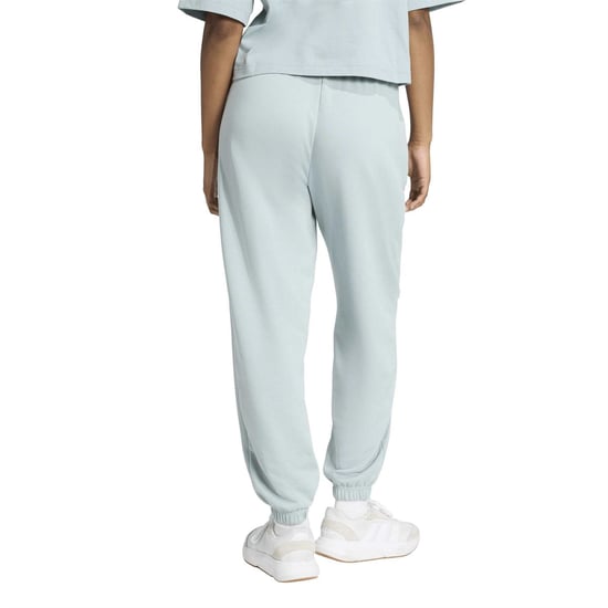 Women's adidas Fleece Joggers in Sage/White - Image 3