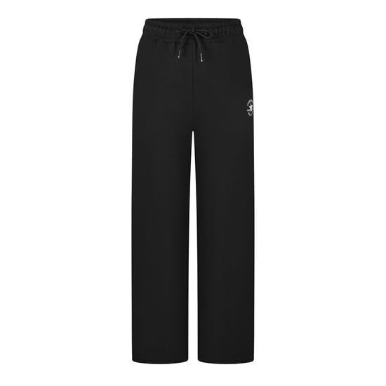 Women's Converse Fleece Pants Open Hem Jogging Bottoms in 001-Converse - Image 1