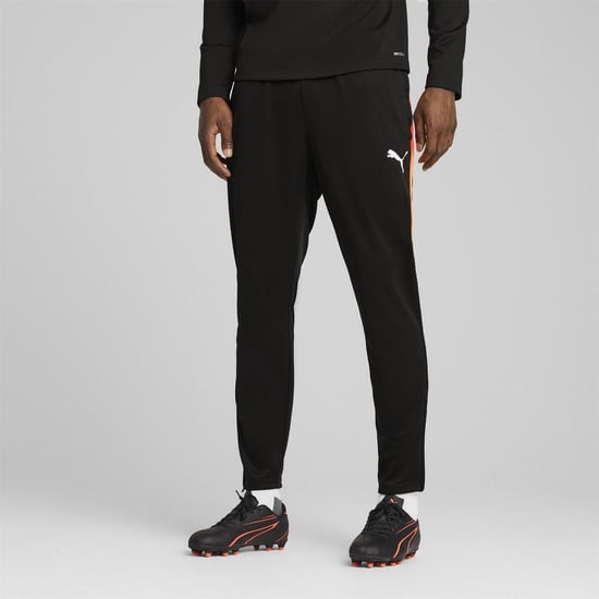 Men's Puma Individualliga Training Pants Tracksuit Bottom in Black/Heat Fi - Image 3