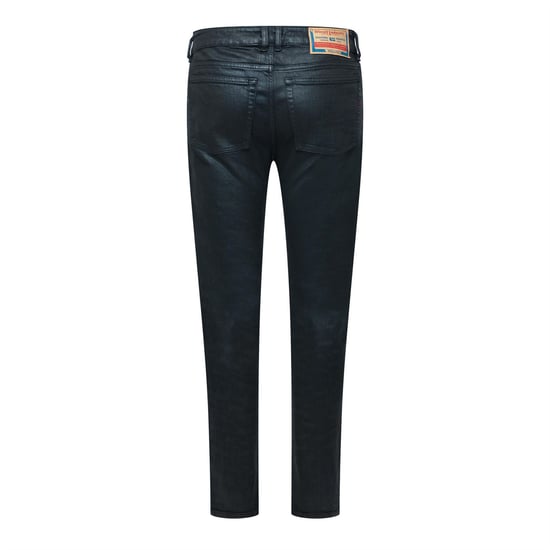 Men's Diesel 1979 Sleenker Skinny Jeans in Black/Grey De - Image 2