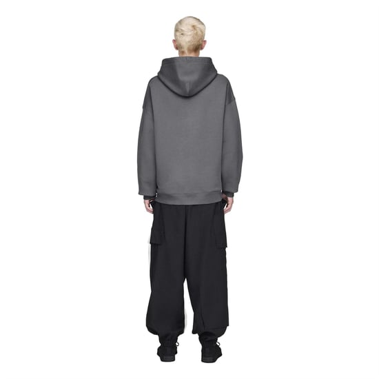 Men's Y-3 Graphic French Terry Hoodie in granite - Image 4