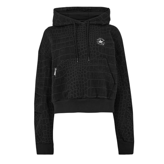 Women's Converse Reptile Knitted Overhead Hoodie in 001-Converse - Image 1