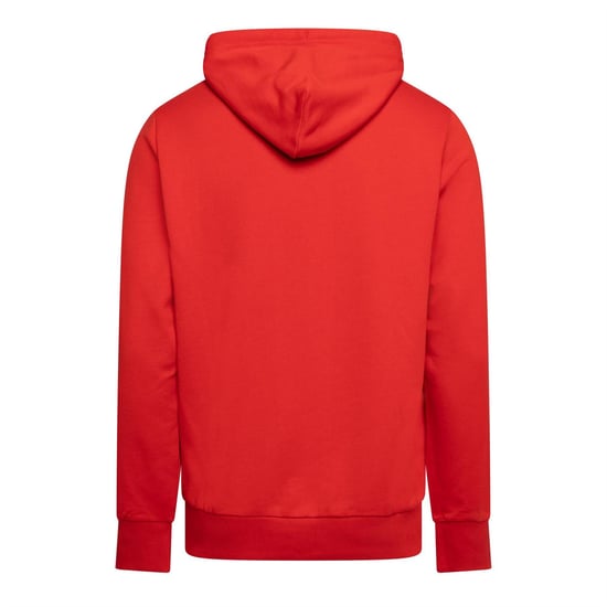 Men's Diesel Over The Head Hoodie in Racing Red - Image 2