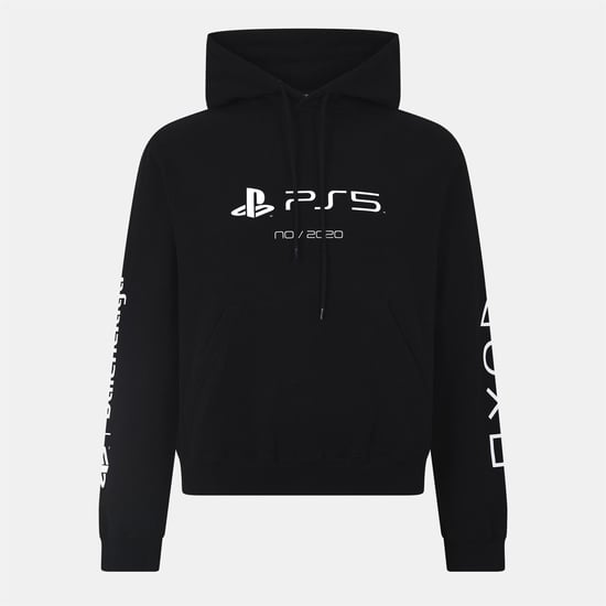 Men's Balenciaga Pull Over Hoodie in Black/White - Image 1