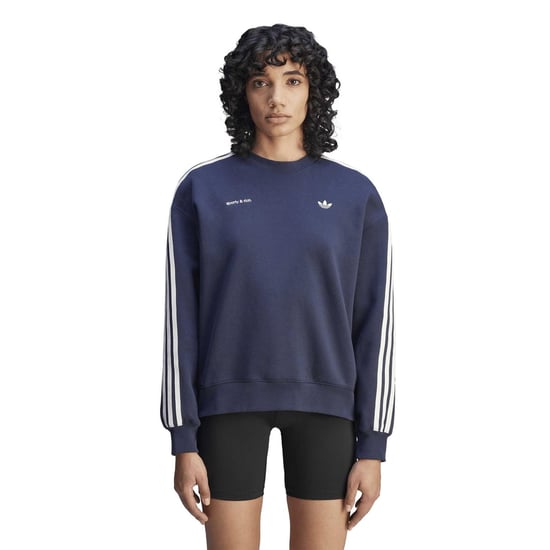Women's adidas Originals Sporty & Rich Sweatshirt in Night Navy - Image 3