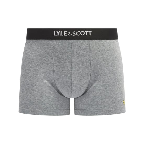 Men's Lyle And Scott Devon Boxers in Wht/Gry/Blk - Image 3