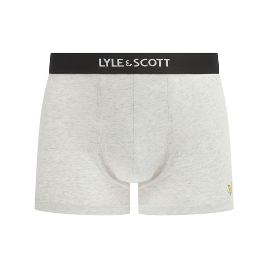 Men's Lyle And Scott Devon Boxers in Wht/Gry/Blk - Image 4