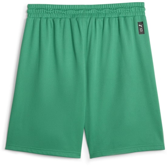 Men's Puma Hoops Team Practice Basketball Shorts in Pepper Green - Image 2