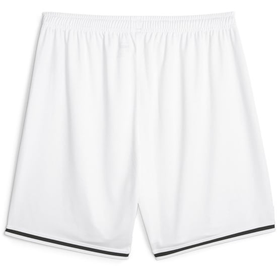 Men's Puma Hoops Team Game Basketball Shorts in White - Image 2