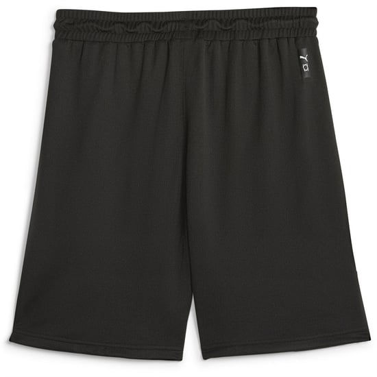 Men's Puma Hoops Team Practice Basketball Shorts in Black - Image 2