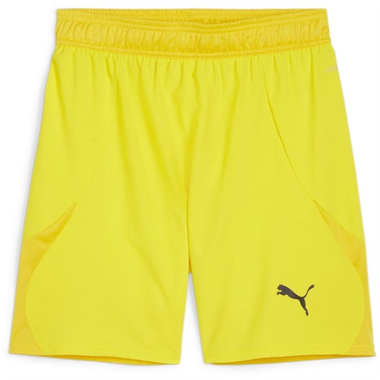 Men's Puma Teamfinal Shorts Football Shorts in Yellow/Black - Image 1