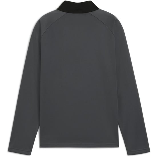Boys Puma Kids Individualliga Quarter Zip Fleece Top in ShadowGray-W - Image 2