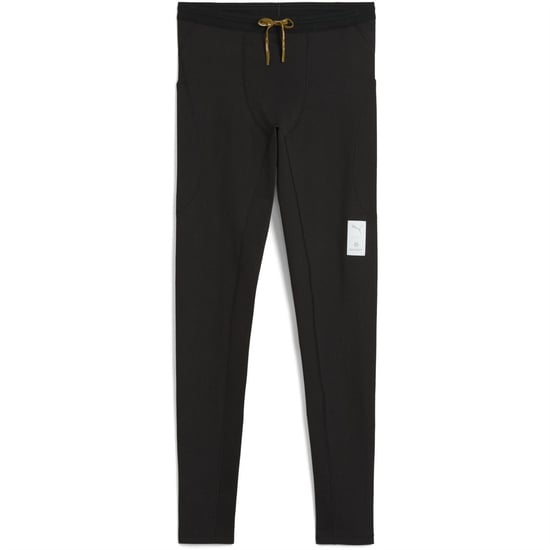 Men's Puma X Saysky Fleece Performance Running Tights in Black - Image 1