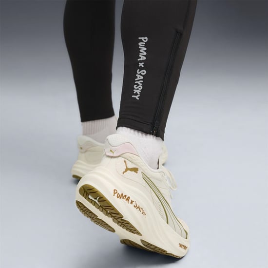 Men's Puma X Saysky Fleece Performance Running Tights in Black - Image 5