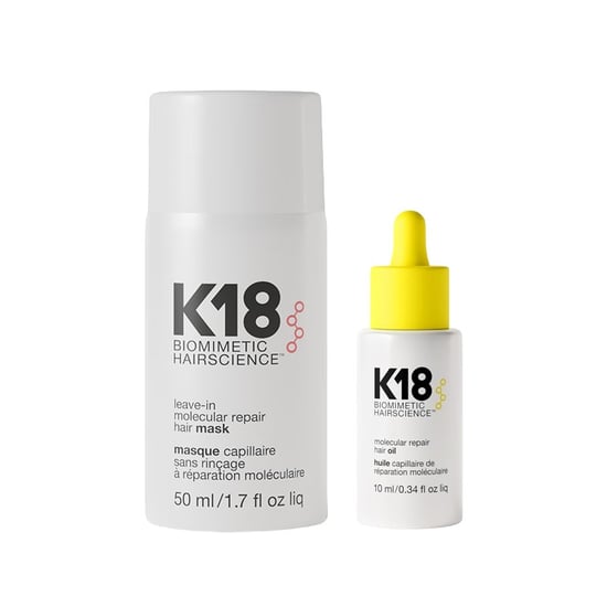 K18 Duo K18 Leave-in Molecular Repair Hair Mask 50ml And Molecular Repair Hair Oil 30ml - Image 1