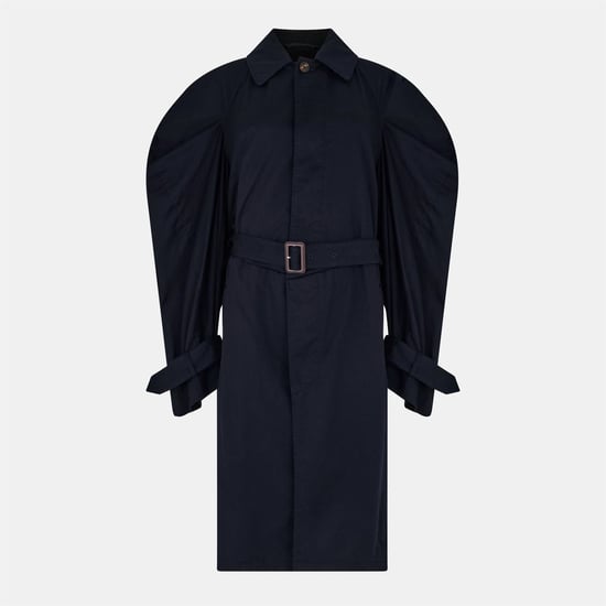 Women's Balenciaga Oversized Water Resistant Trench Coat in Ink - Image 1